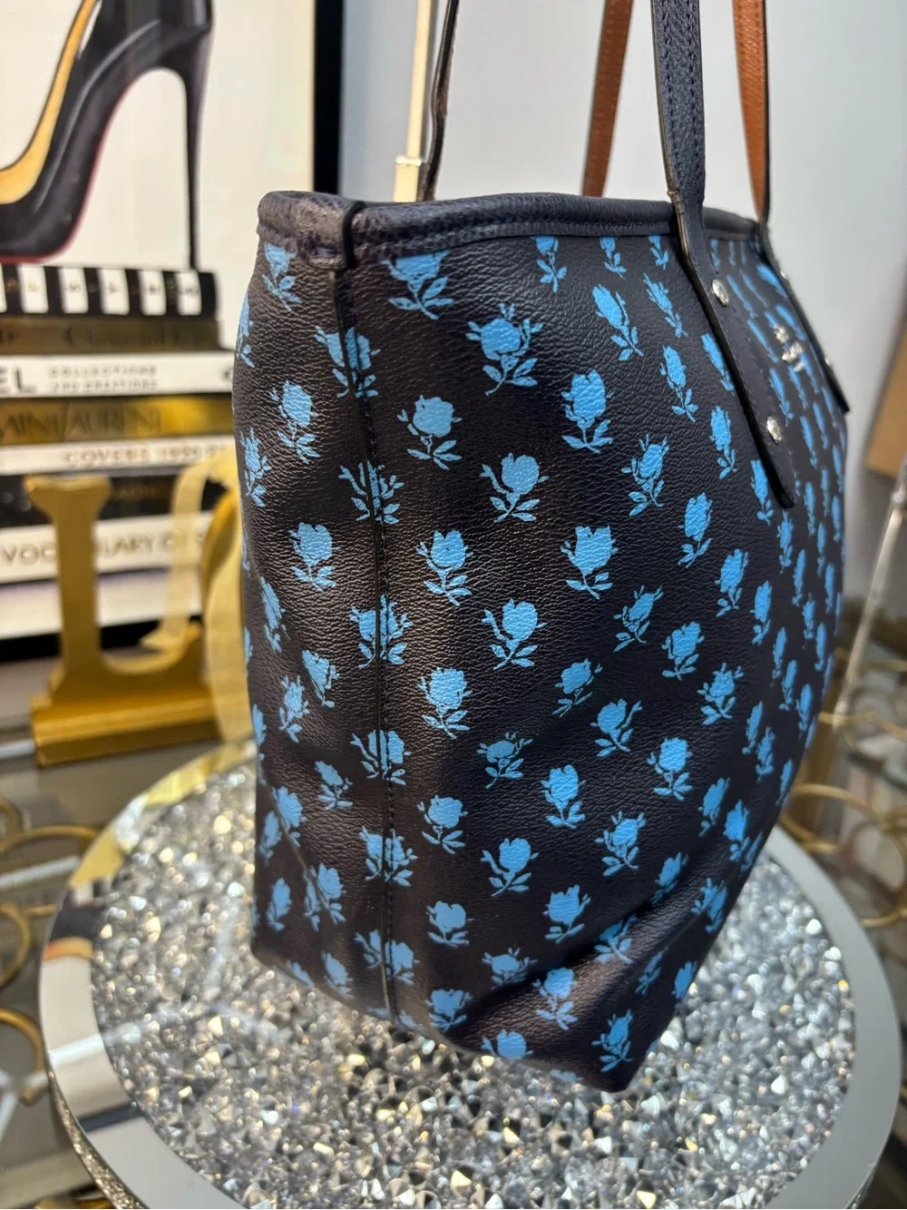 Coach City Zip Tote • Badlands Floral Print • 2016 • Gold Hardware • EUC